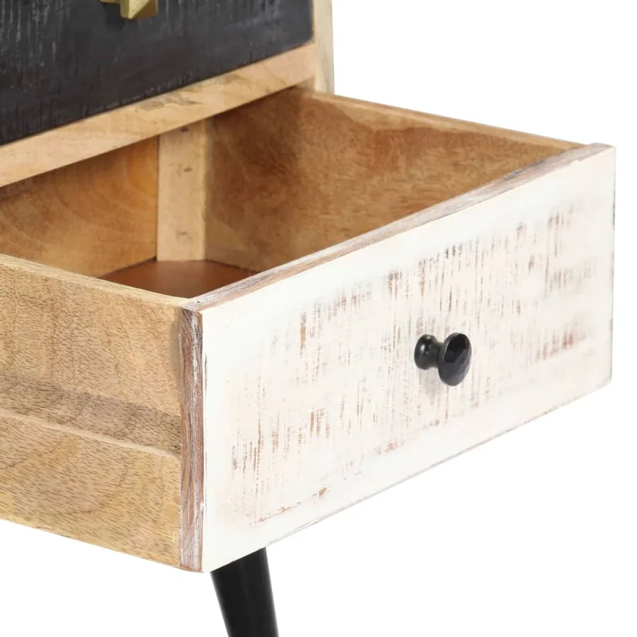 Meuble TV 115x30x47 cm Bois massif de manguier - 6