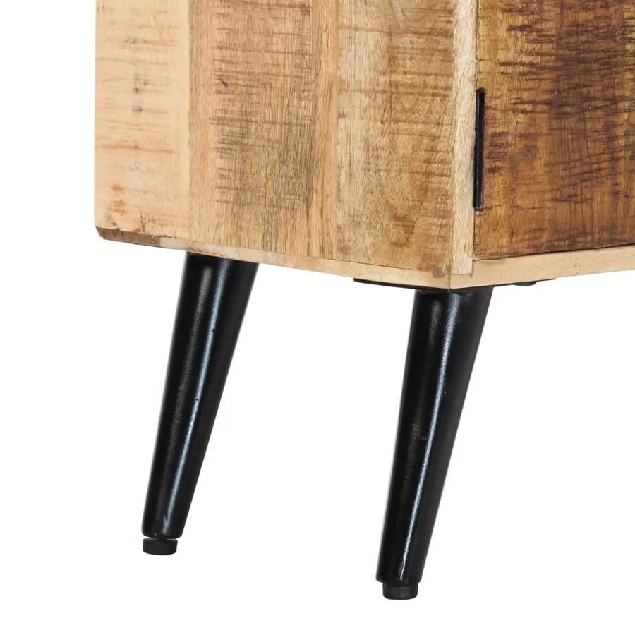 Meuble TV 115x30x47 cm Bois massif de manguier - 8