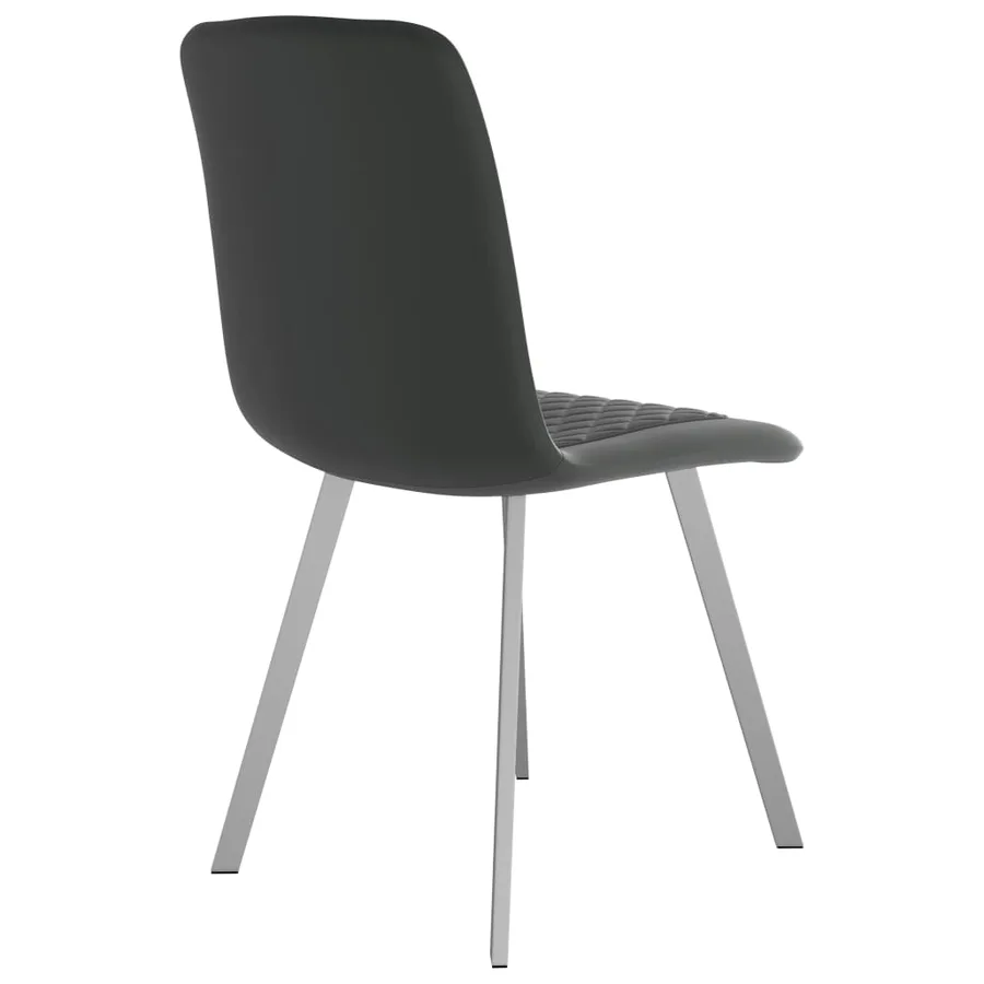 Chaises à manger lot de 2 gris velours - 5