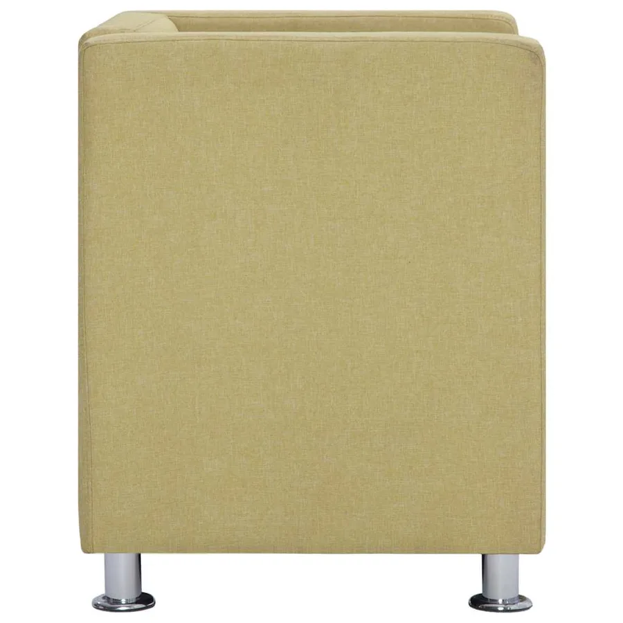 Fauteuil cube Vert Tissu - 4