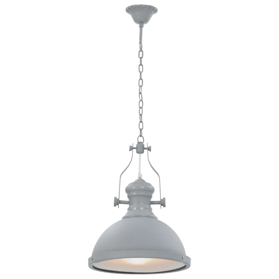 Plafonnier Gris Rond E27 - 2