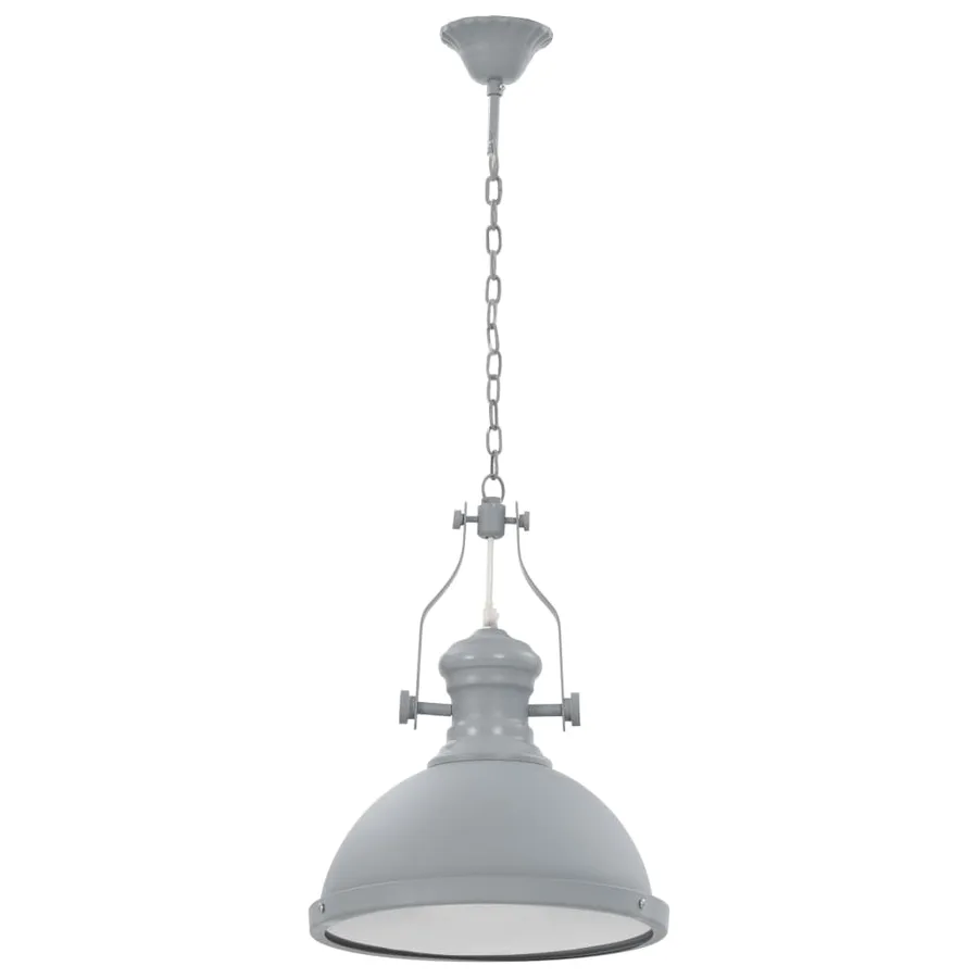 Plafonnier Gris Rond E27 - 3