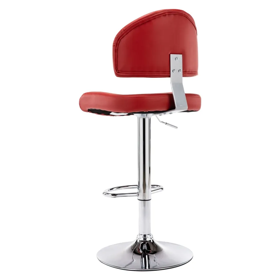 Tabouret de bar Rouge bordeaux Similicuir - 2