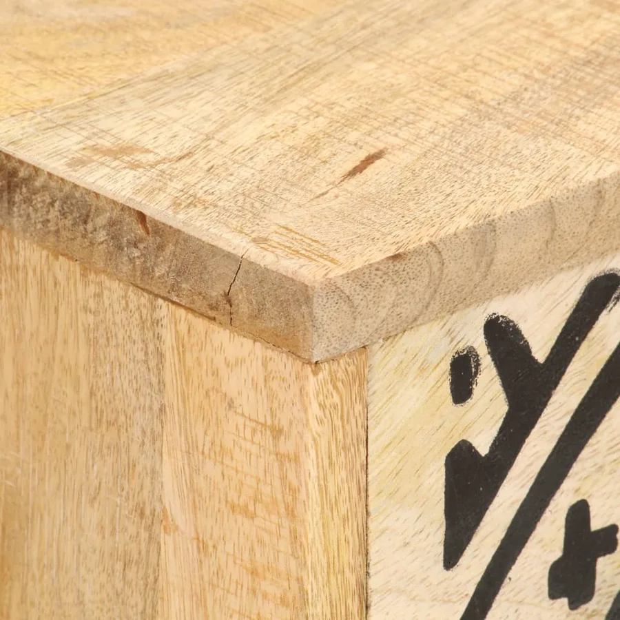 Meuble TV 100x30x45 cm bois massif de manguier - 6