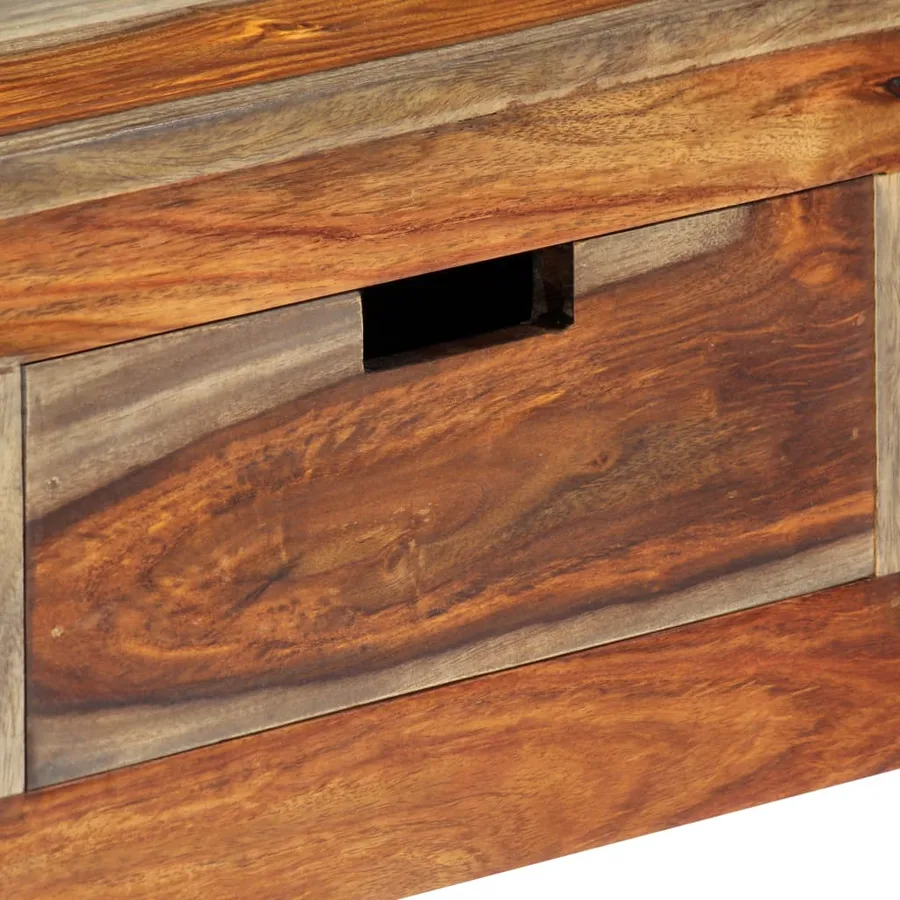 Table console avec 3 tiroirs 120x30x75 cm Bois massif - 7