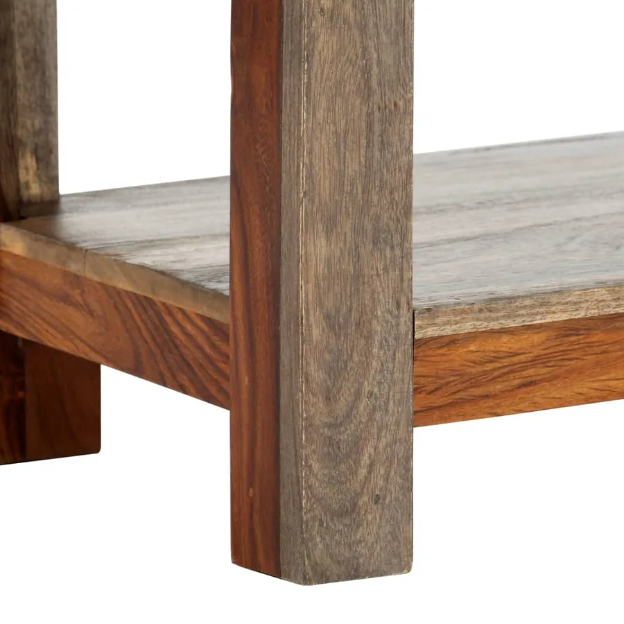 Table console avec 3 tiroirs 120x30x75 cm Bois massif - 8