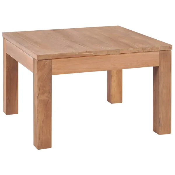 Table basse Bois de teck et finition naturelle 60x60x40 cm
