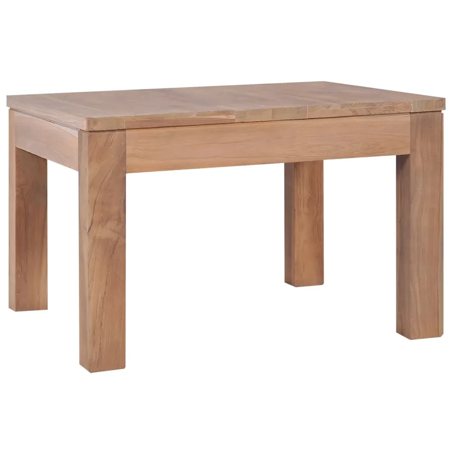 Table basse Bois de teck et finition naturelle 60x60x40 cm - 2