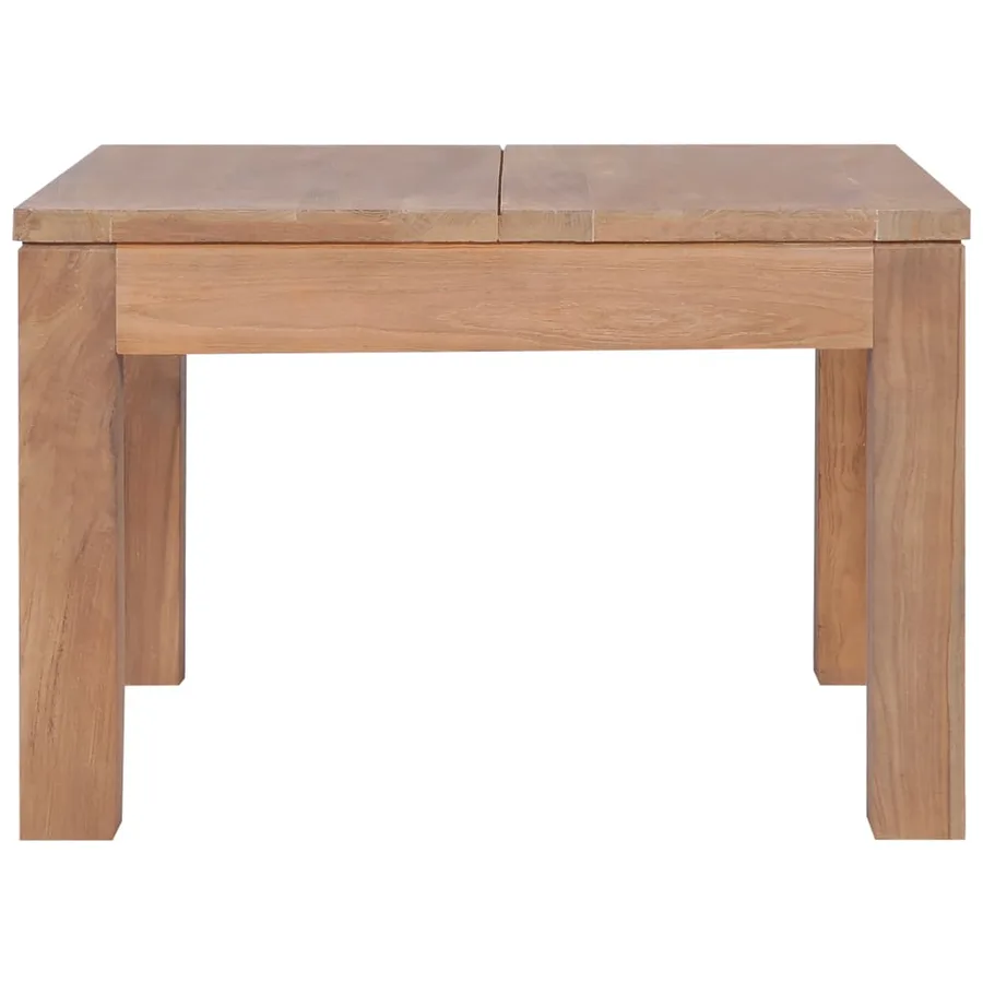 Table basse Bois de teck et finition naturelle 60x60x40 cm - 3