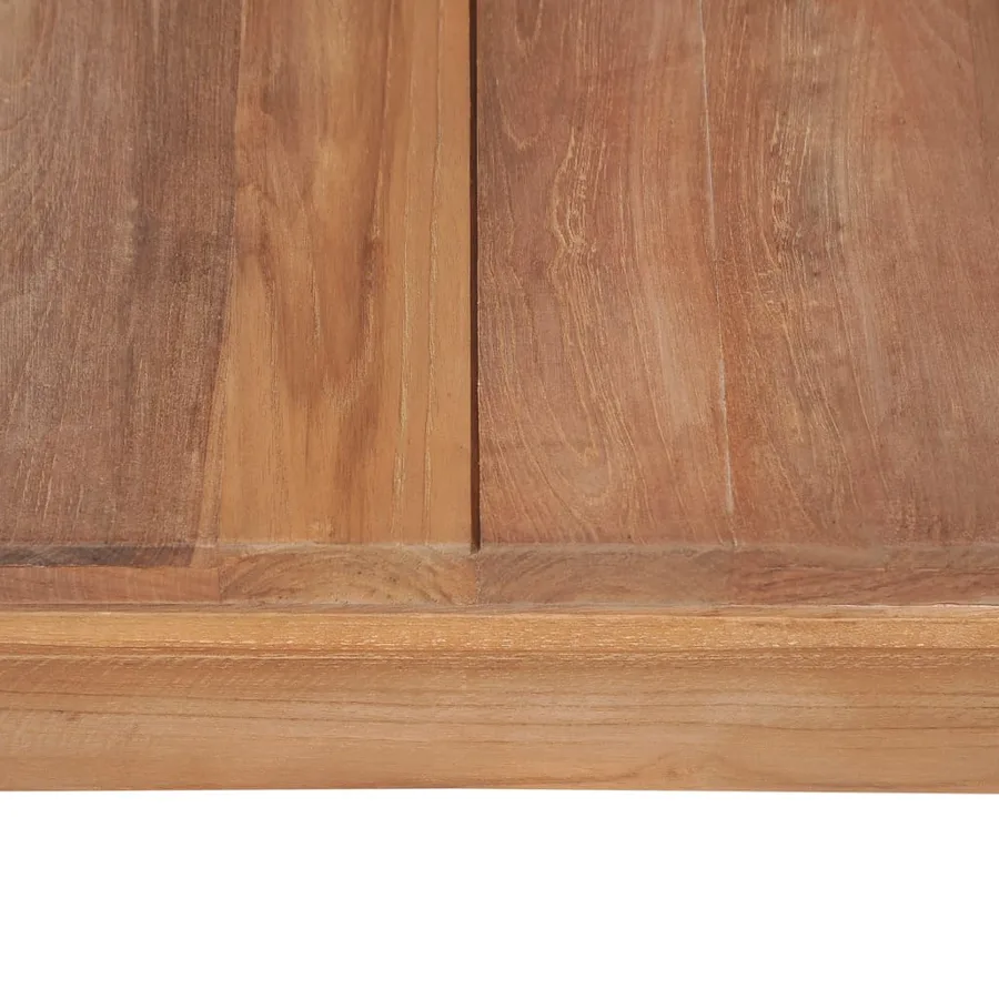 Table basse Bois de teck et finition naturelle 60x60x40 cm - 6