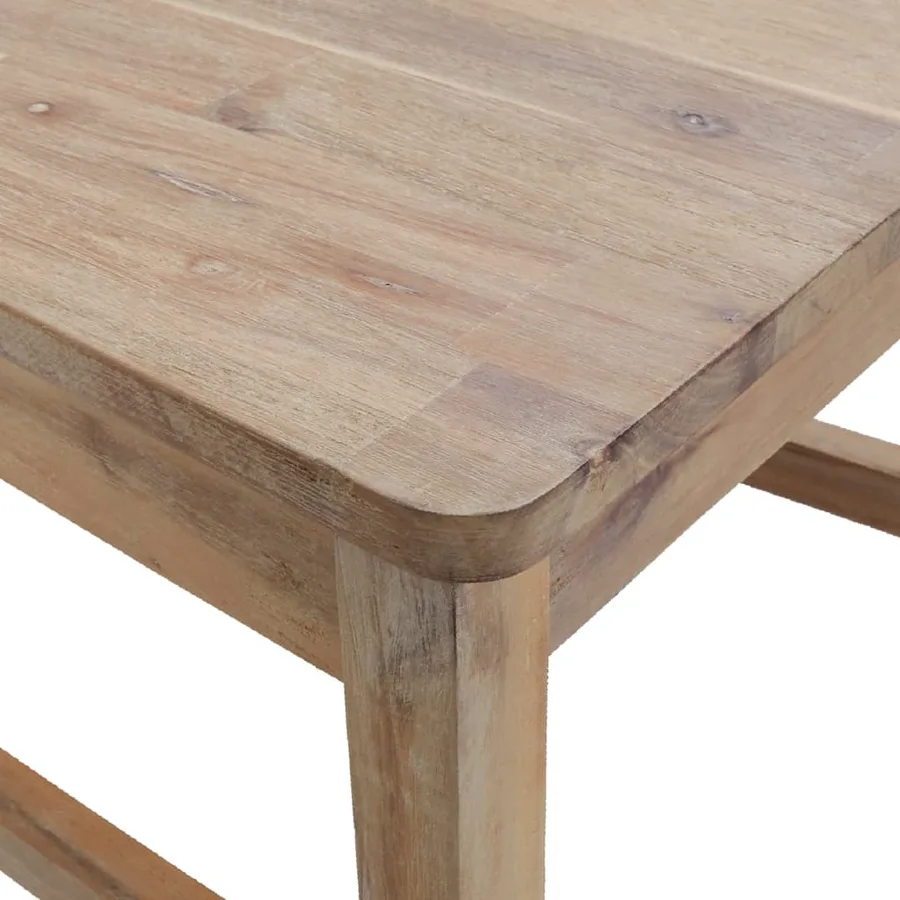 Chaises à manger lot de 2 bois d'acacia solide - 6