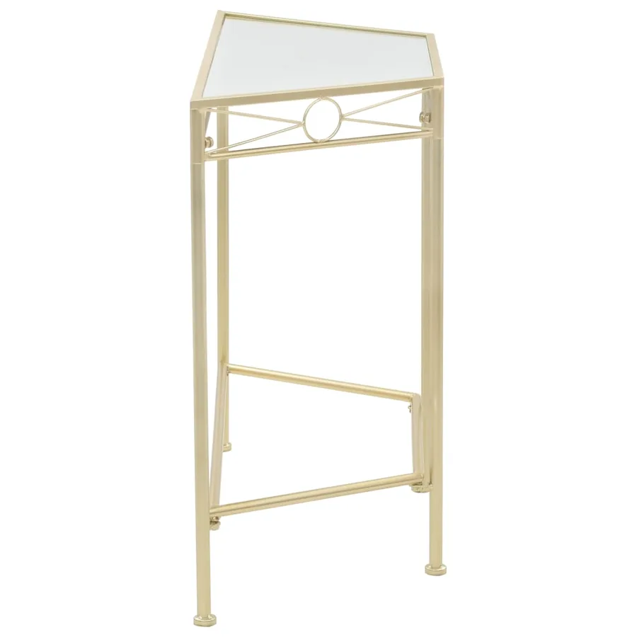 Table d'appoint Style vintage Métal 87 x 34 x 73 cm Doré - 3
