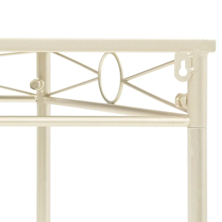 Table d'appoint Style vintage Métal 87 x 34 x 73 cm Doré - 4