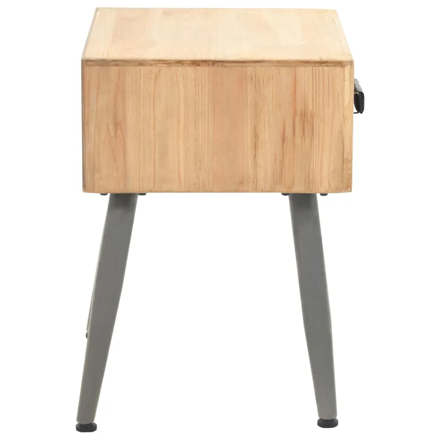 Table de chevet Bois de sapin massif 43 x 38 x 50 cm - 3