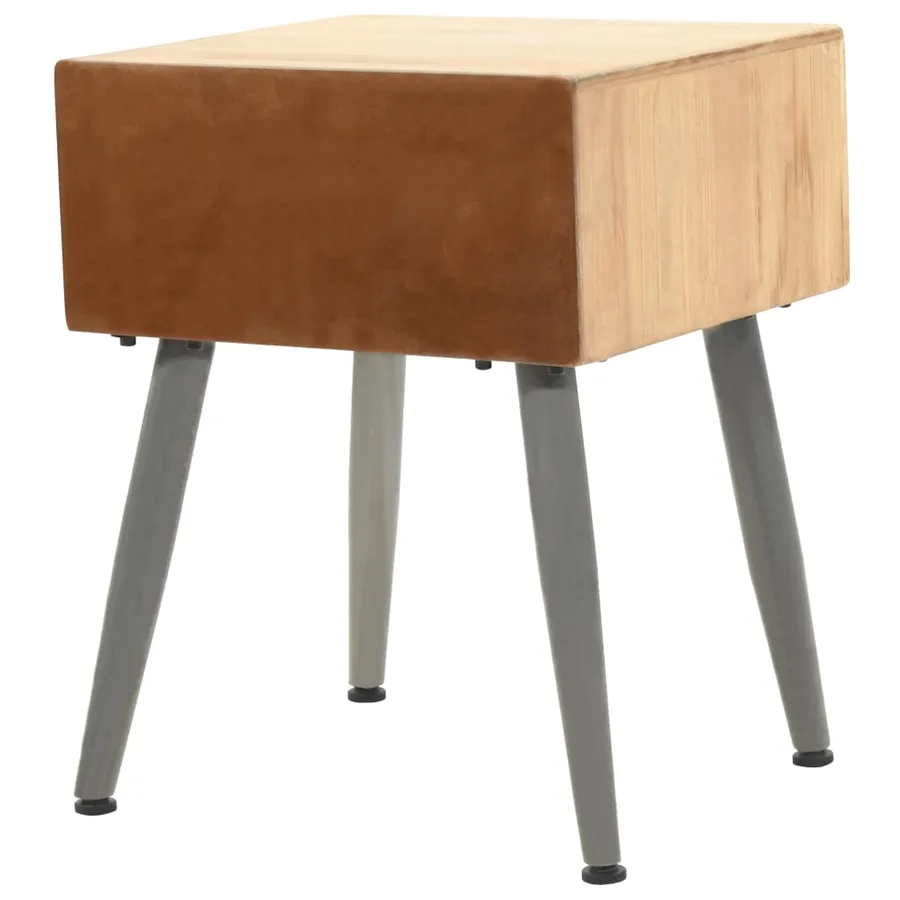 Table de chevet Bois de sapin massif 43 x 38 x 50 cm - 4