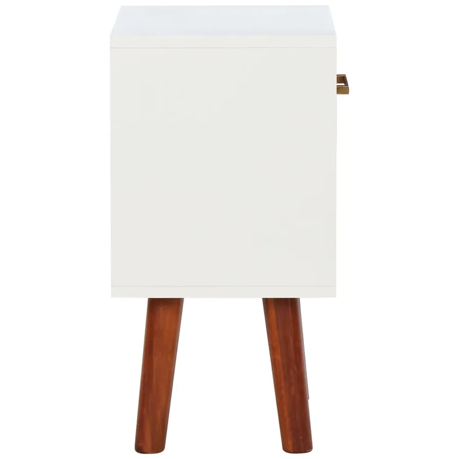 Tables de chevet 2 pcs Bois d'acacia massif 40x30x57 cm - 5