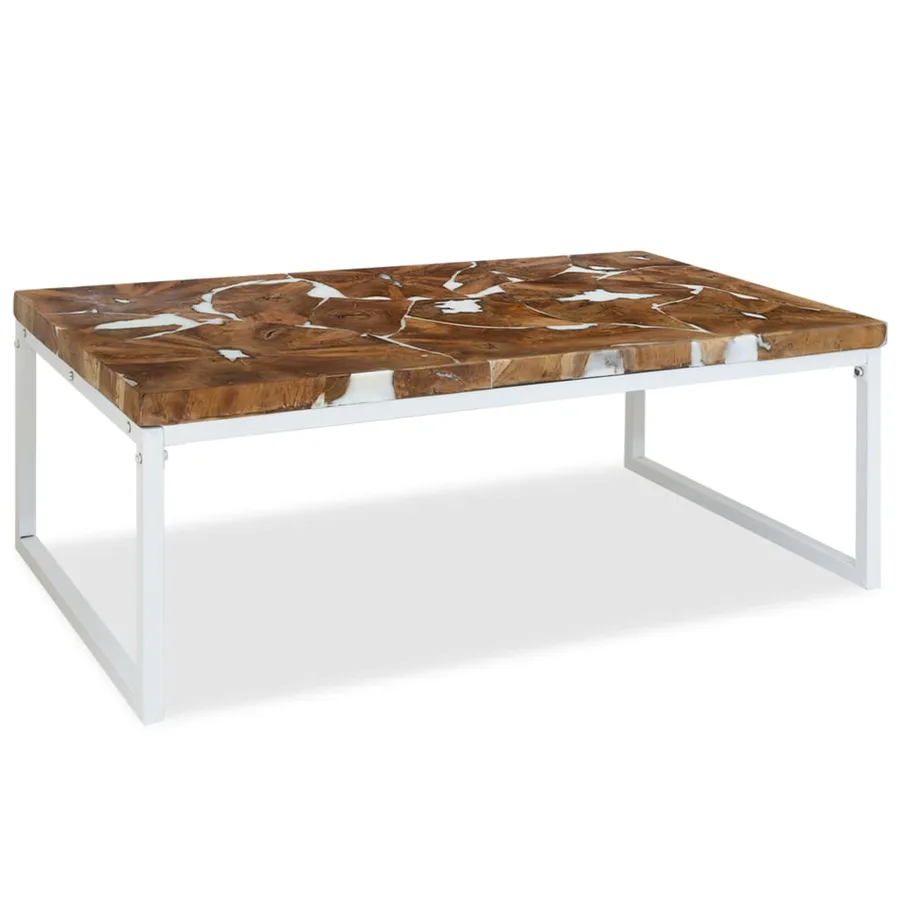 Table basse Teck Résine 110x60x40 cm - 2