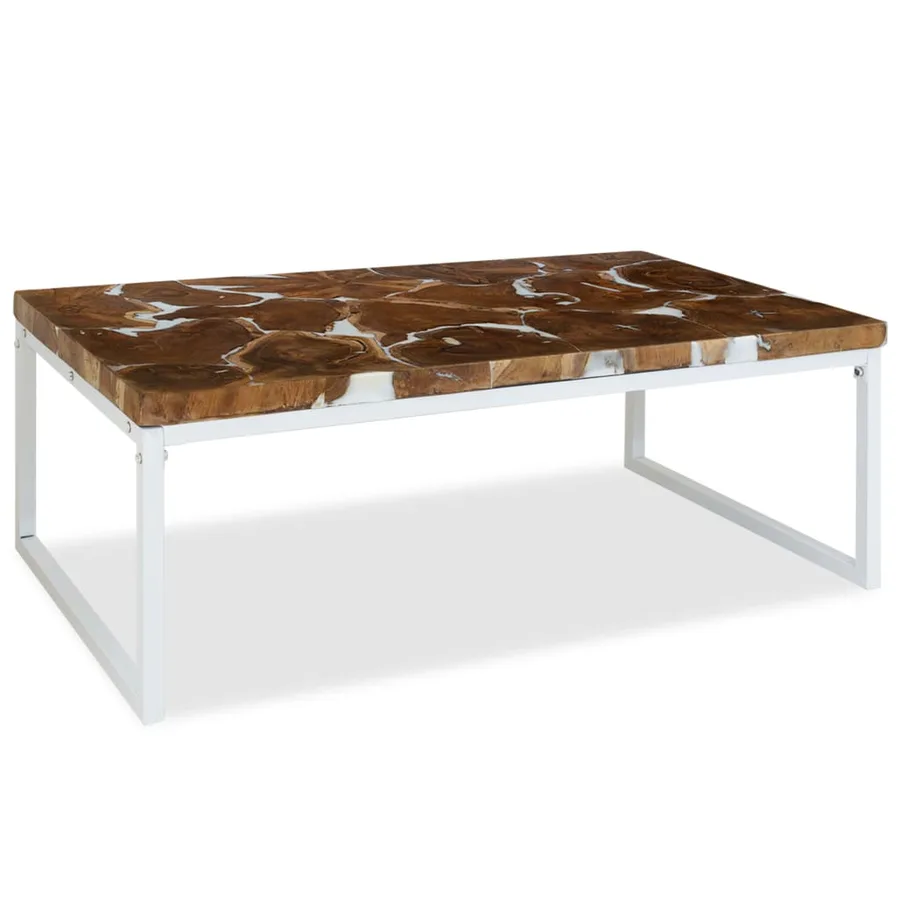 Table basse Teck Résine 110x60x40 cm - 4