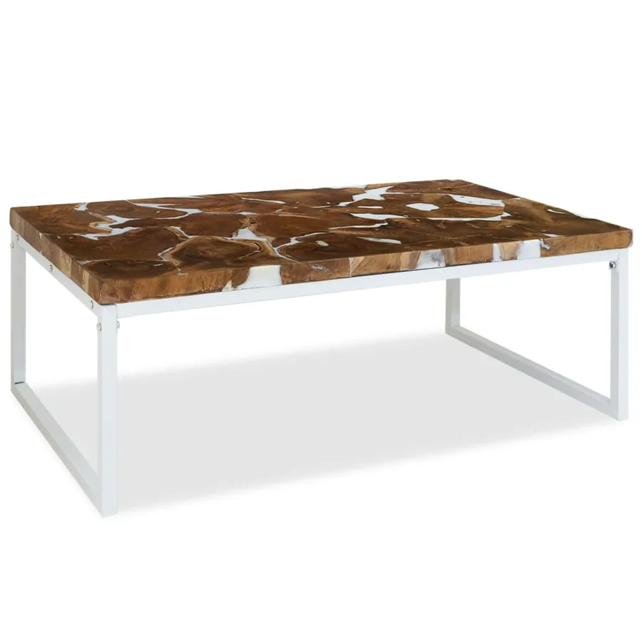 Table basse Teck Résine 110x60x40 cm - 5