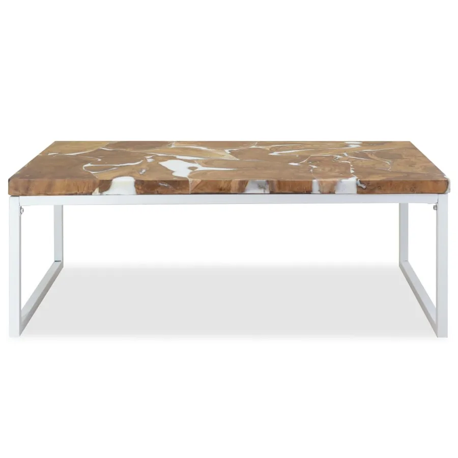 Table basse Teck Résine 110x60x40 cm - 6