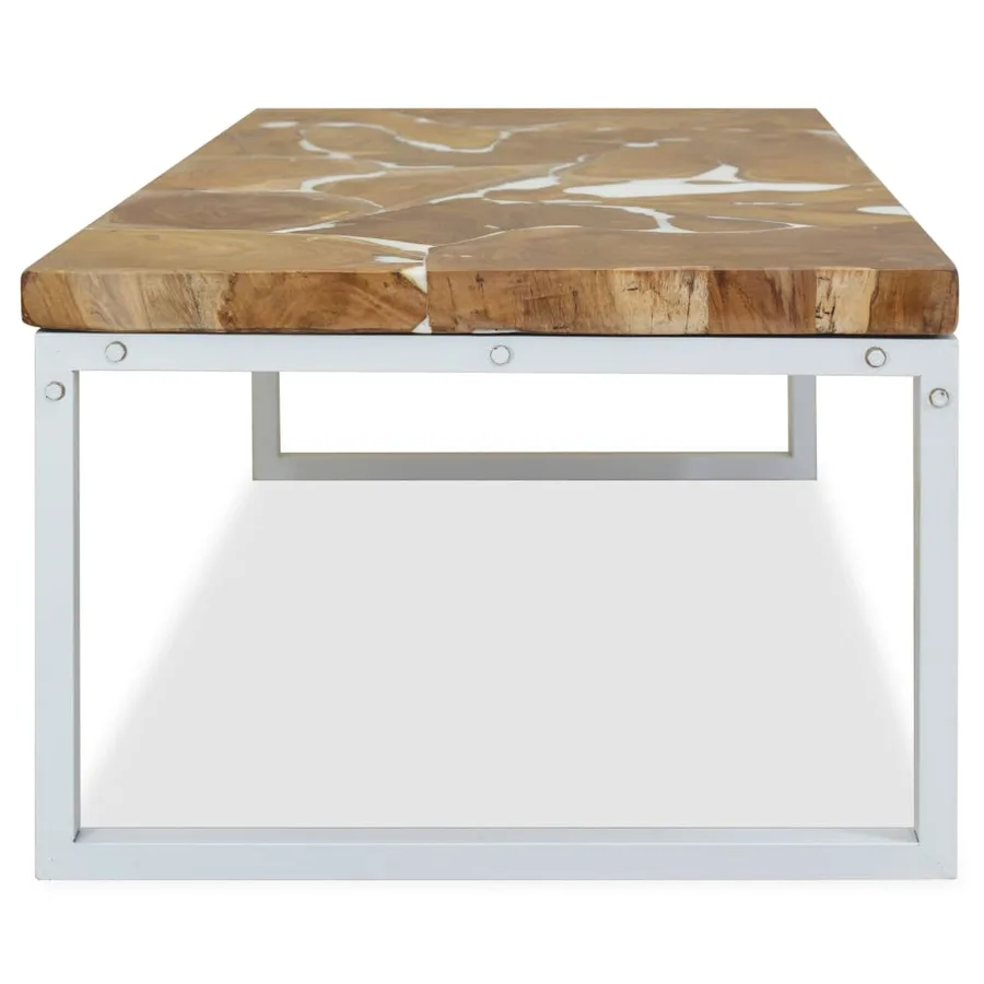 Table basse Teck Résine 110x60x40 cm - 7