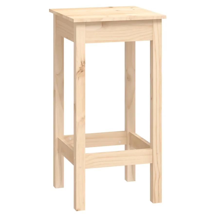 Ensemble de bar 9 pcs Bois de pin massif - 4