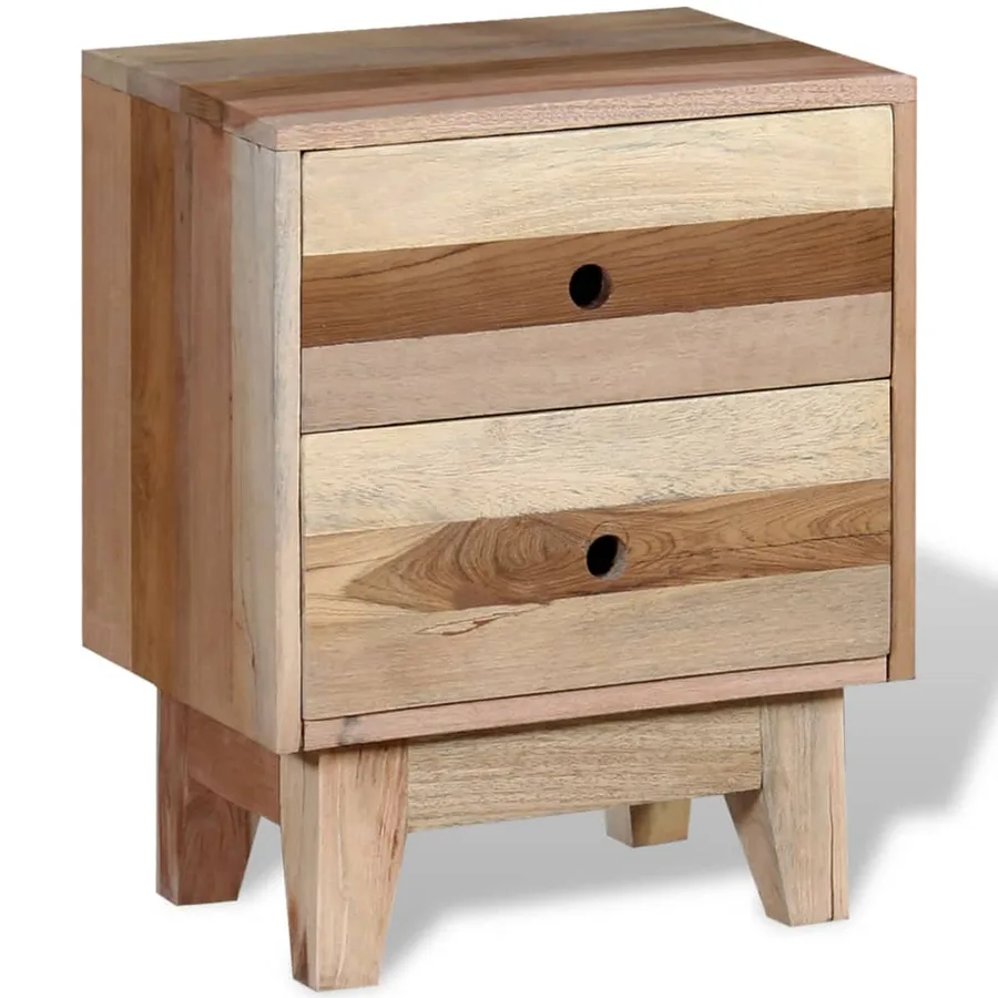 Table de chevet Bois de récupération massif - 2