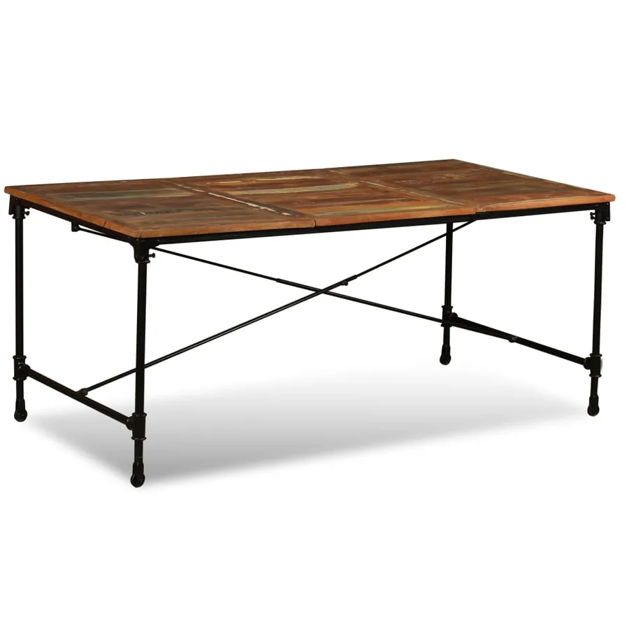 Table à manger Bois de récupération massif 180 cm - 6