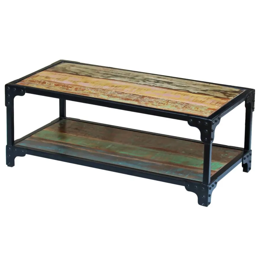 Table basse Bois de récupération massif - 5
