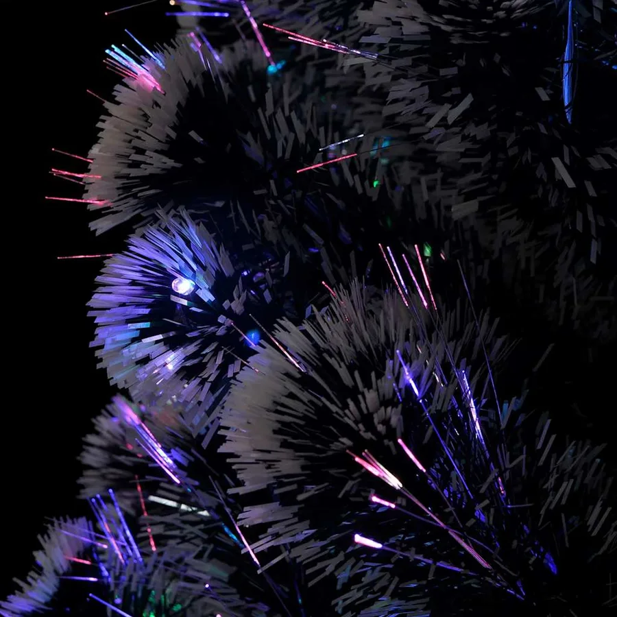 Arbre de Noël pré-éclairé avec support et LED 210 cm fibre optique - 6