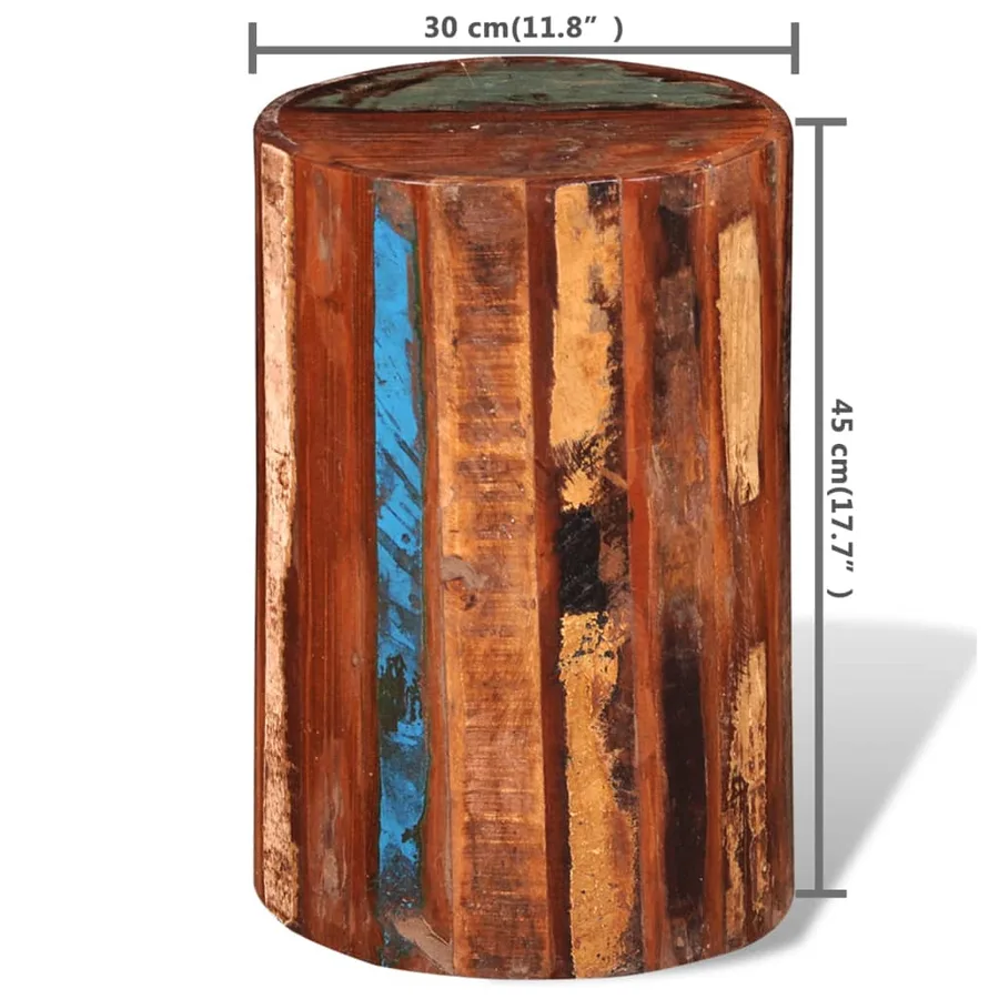 Tabouret Bois de récupération massif - 7