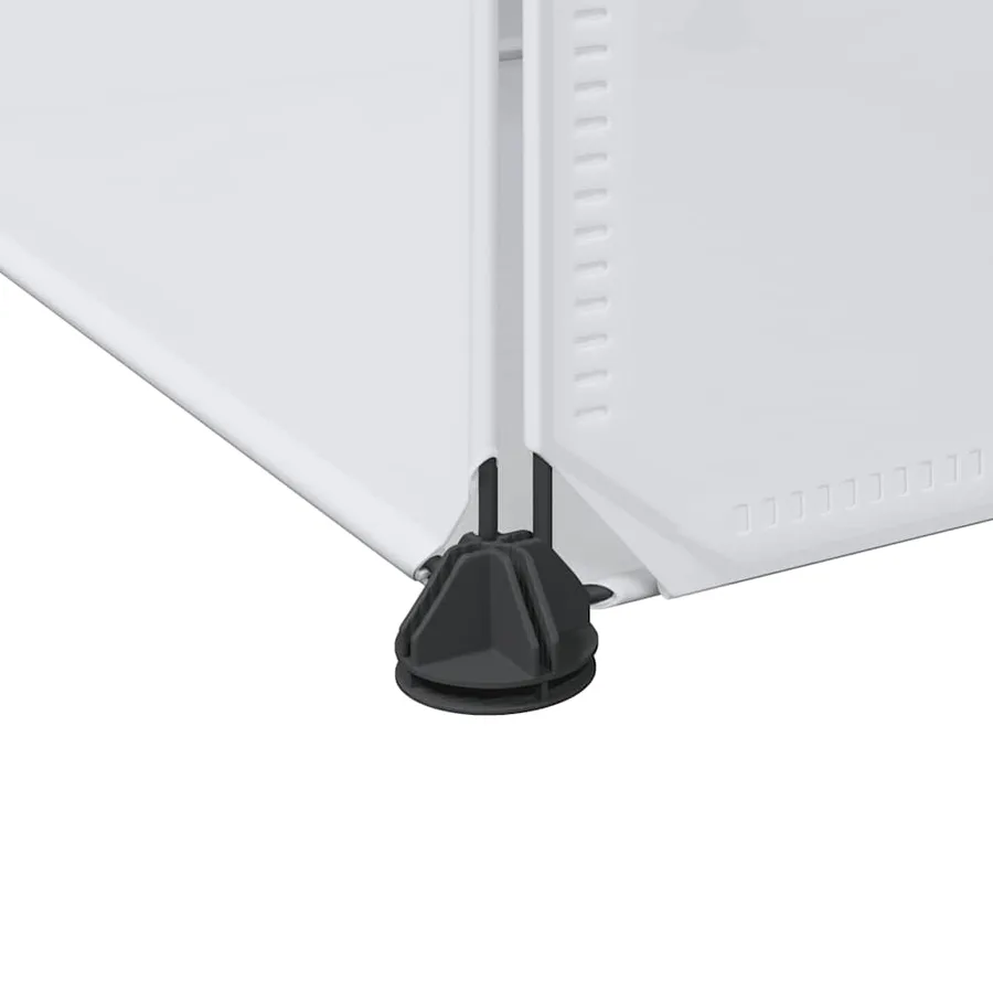 Armoire modulaire 9 compartiments 109x36,5x143 cm blanc - 6