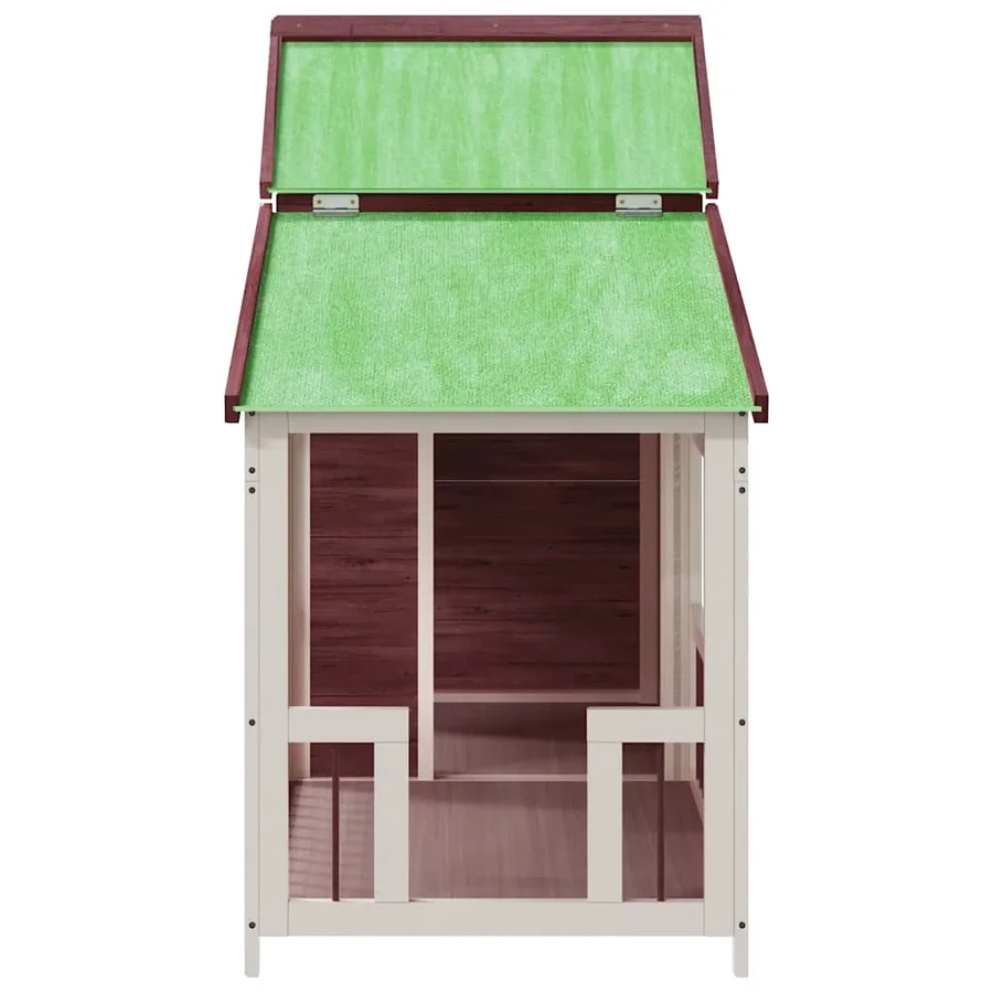 Chenil moka 143x60,5x109 cm bois de pin solide - 4