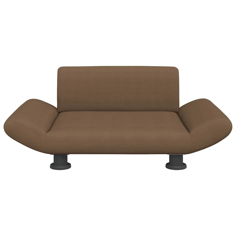 Lit pour chien marron 70x45x28 cm tissu - 3