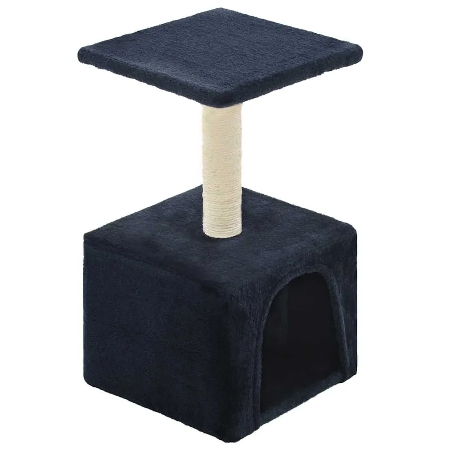 Arbre à chat avec griffoir en sisal 55 cm Bleu foncé - 2