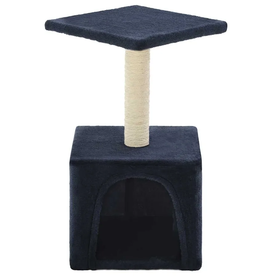 Arbre à chat avec griffoir en sisal 55 cm Bleu foncé - 3