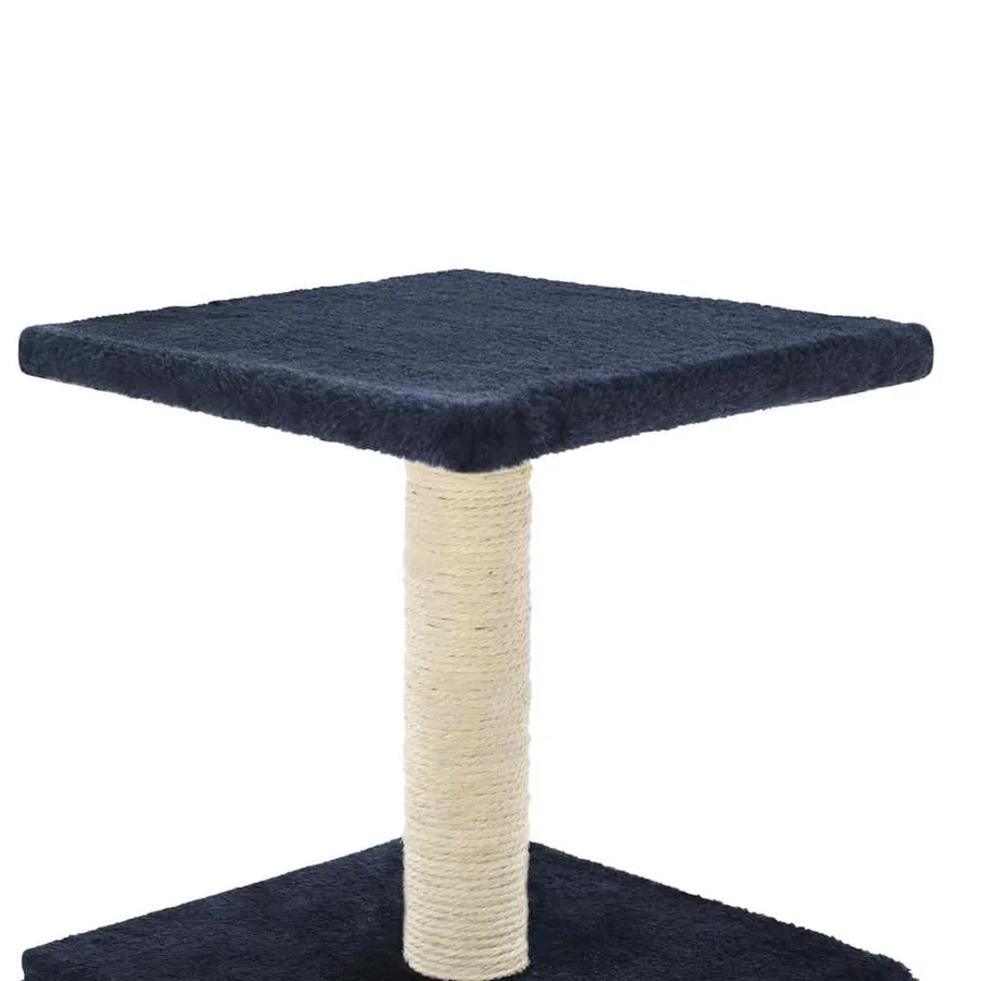 Arbre à chat avec griffoir en sisal 55 cm Bleu foncé - 5