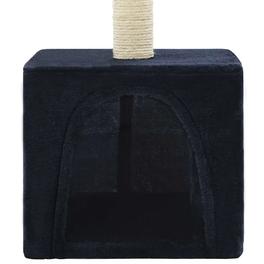 Arbre à chat avec griffoir en sisal 55 cm Bleu foncé - 6
