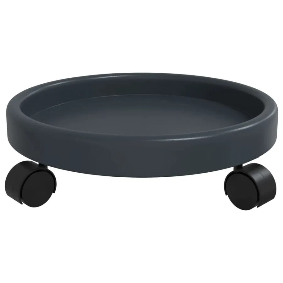 Chariots à plantes avec roues 2 pcs gris diamètre 34 cm 35 kg - 5