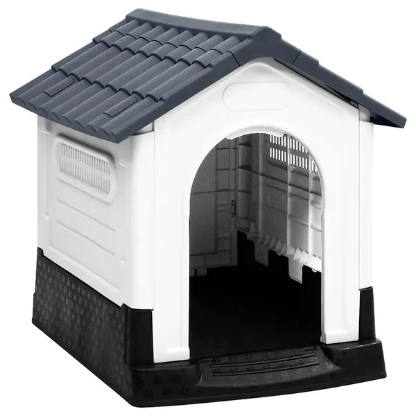 Niche pour chien Gris 57x68x66 cm Polypropylène
