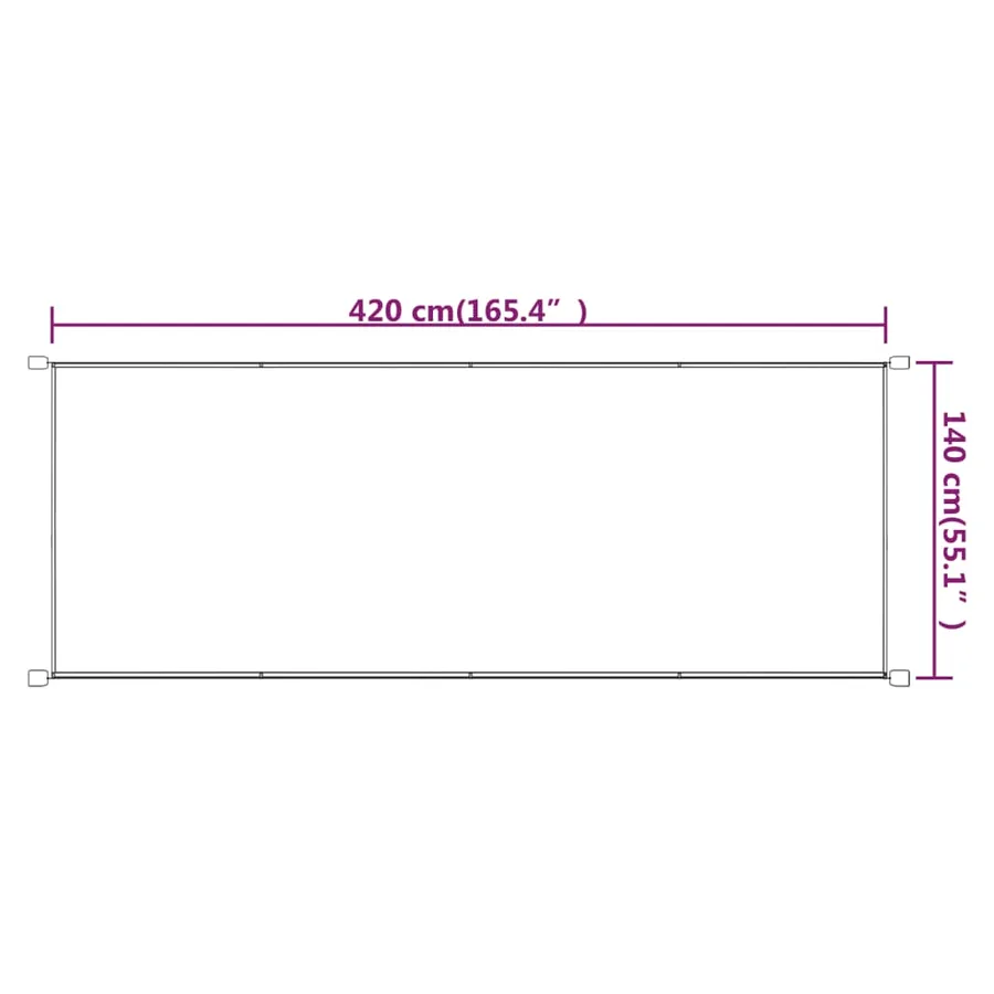 Auvent vertical Bleu 140x420 cm Tissu oxford - 6
