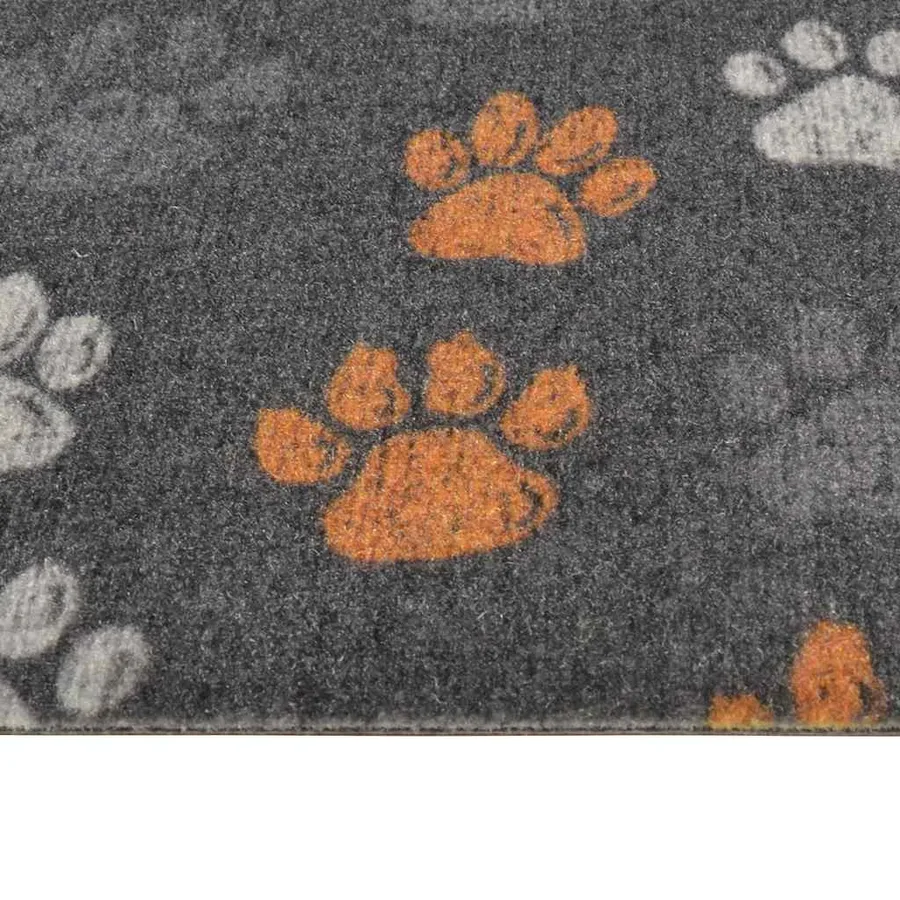 Tapis de cuisine lavable impression de pattes 60x180 cm velours - 4