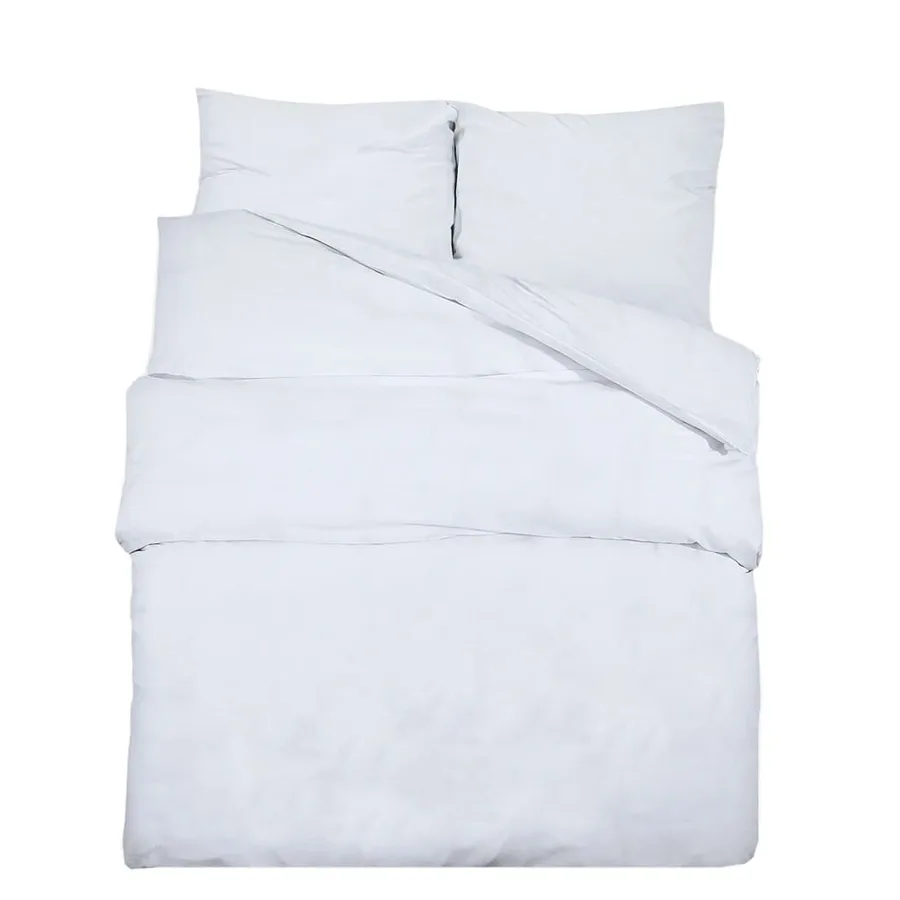 Ensemble de housse de couette Blanc 200x220 cm Coton - 2