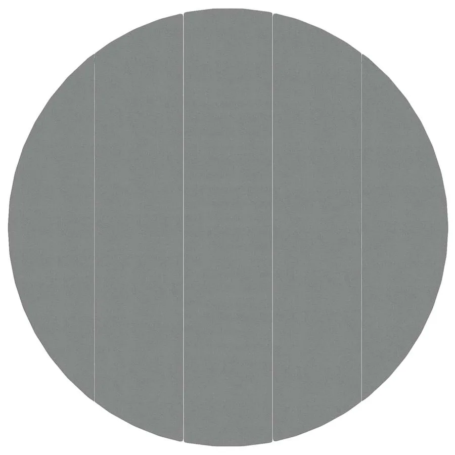 Bâche de piscine gris clair Ø550 cm géotextile polyester - 3