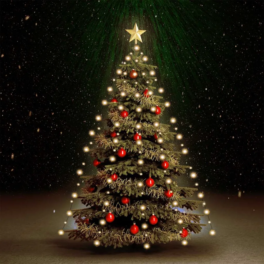 Guirlande lumineuse d'arbre de Noël avec 180 LED 180 cm
