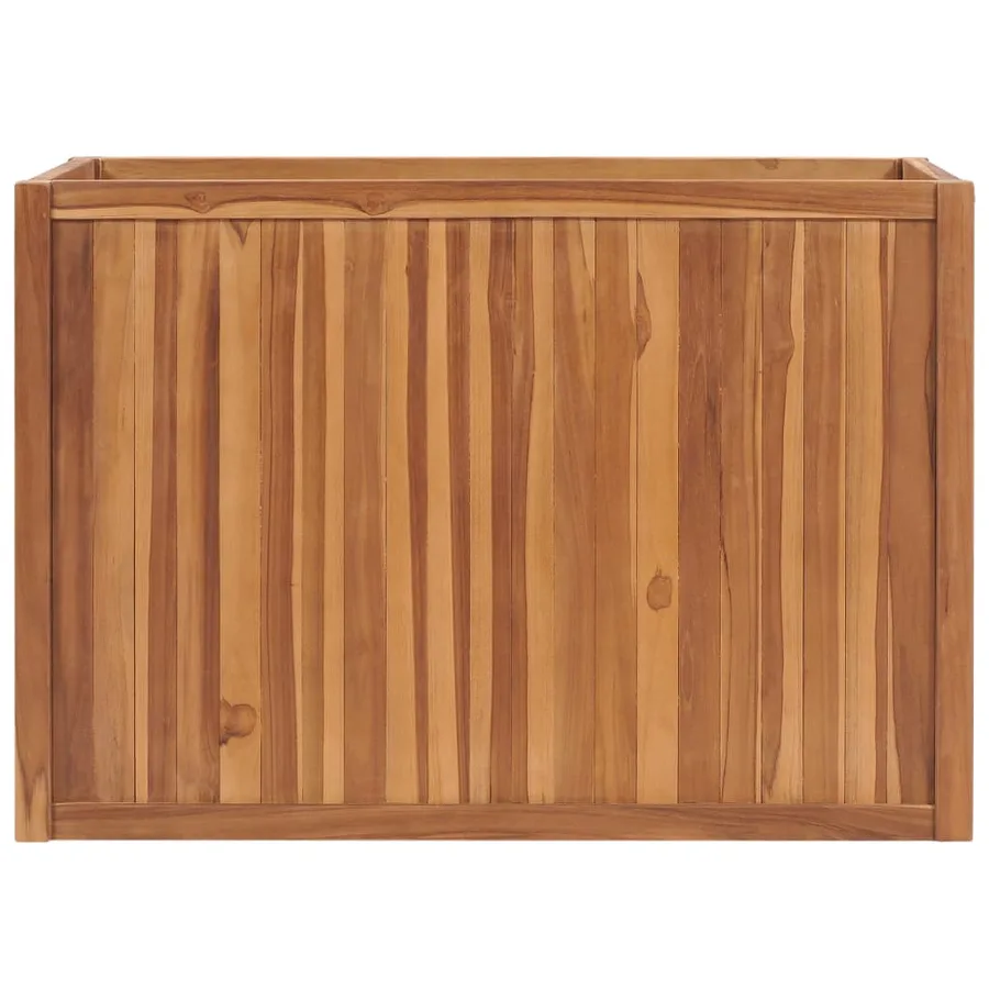 Lit surélevé 100x50x70 cm Bois de teck solide - 2