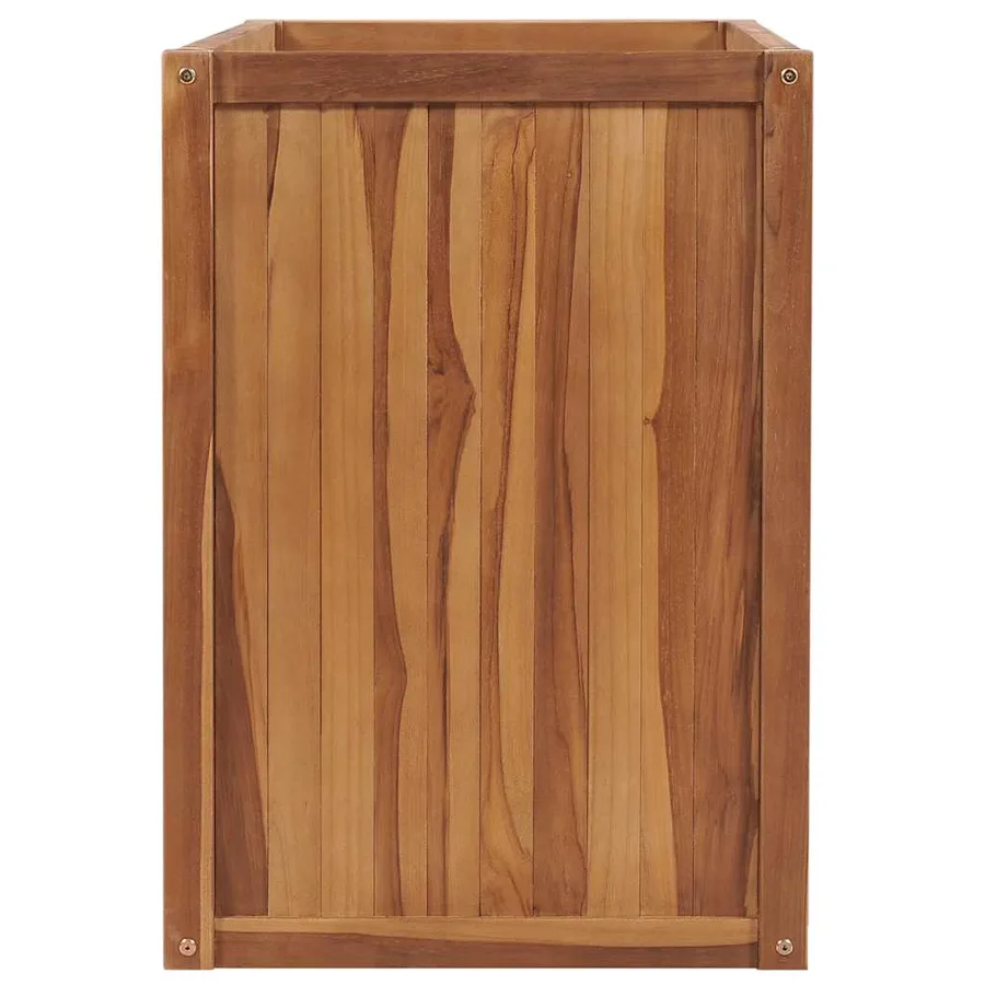 Lit surélevé 100x50x70 cm Bois de teck solide - 3