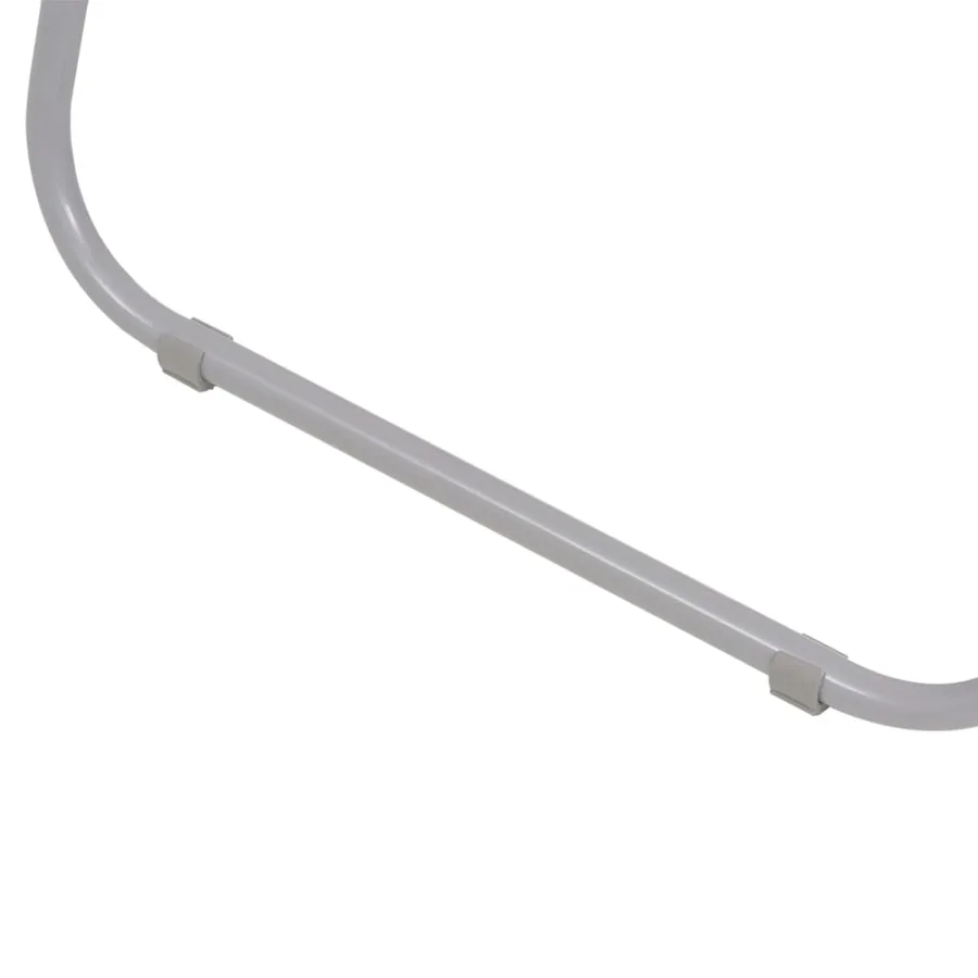 Ensemble à manger d'extérieur 6 pcs Acier et textilène Gris - 12