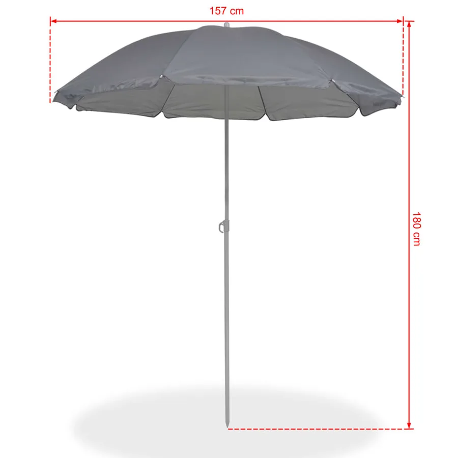 Ensemble à manger d'extérieur 6 pcs Acier et textilène Gris - 18