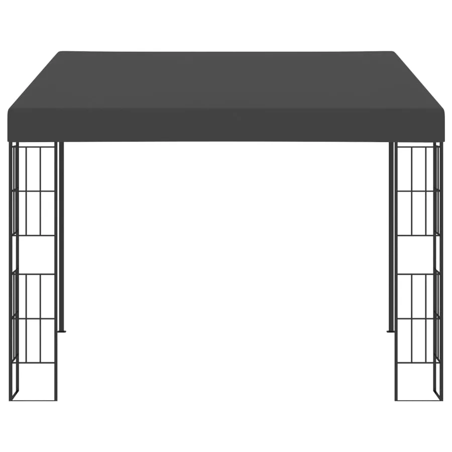 Belvédère mural 3x3 m Anthracite Tissu - 2